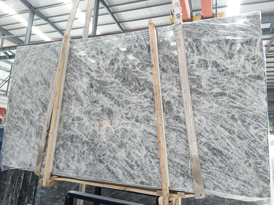 snow mountain silver fox marble slabs