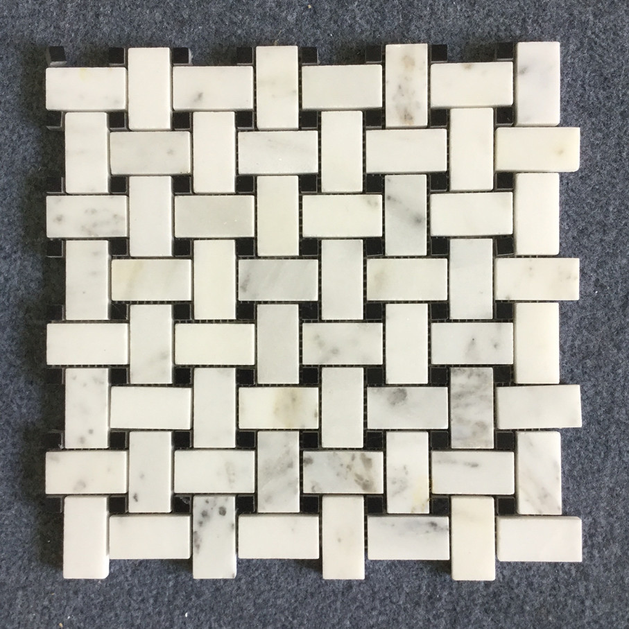 Basketweave White Mosaic